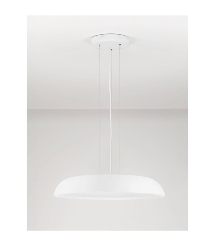 Felicia Dome Pendant Ceiling Light Sandy White Triac Dimmable LED 44W 3051lm 3000K-3