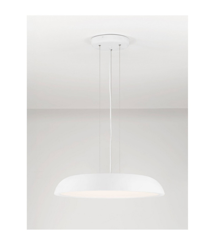 Felicia Dome Pendant Ceiling Light Sandy White Triac Dimmable LED 44W 3051lm 3000K-4