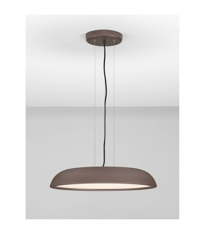 Felicia Dome Pendant Ceiling Light Brown Triac Dimmable LED 44W 3051lm 3000K-4