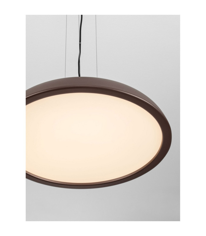 Felicia Dome Pendant Ceiling Light Brown Triac Dimmable LED 44W 3051lm 3000K-5