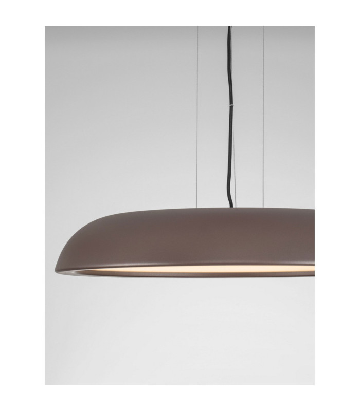 Felicia Dome Pendant Ceiling Light Brown Triac Dimmable LED 44W 3051lm 3000K-6
