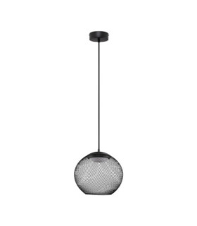 Kinetic Wire Frame Pendant Ceiling Light Matt Black LED 12W 456lm 3000K-1