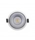 LED Recessed Round Downlight, White/Silver, 60 deg. Beam Angle, 840lm, 5000K, IP20, DRIVER NOT INC. - 5