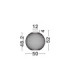 Kinetic Bowl Semi Flush Ceiling Light Matt Black LED 24W 727lm 3000K-8