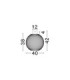 Kinetic Bowl Semi Flush Ceiling Light Matt Black LED 19W 593lm 3000K-7