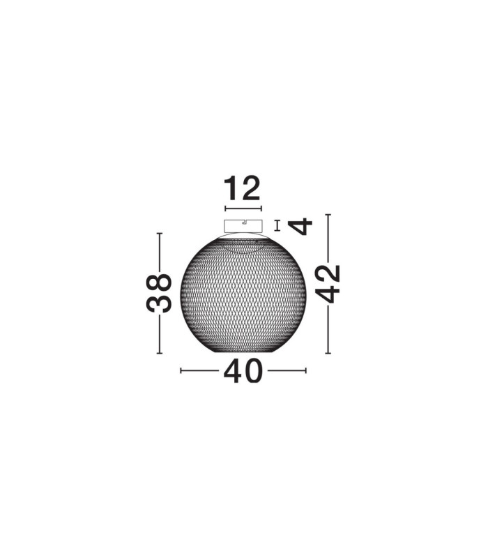Kinetic Bowl Semi Flush Ceiling Light Matt Black LED 19W 593lm 3000K-7