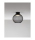 Kinetic Bowl Semi Flush Ceiling Light Matt Black LED 12W 456lm 3000K-4