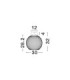 Kinetic Bowl Semi Flush Ceiling Light Matt Black LED 12W 456lm 3000K-7