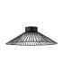 Brume Bowl Semi Flush Ceiling Light Matt Black Opal LED 13W 679lm 3000K-1