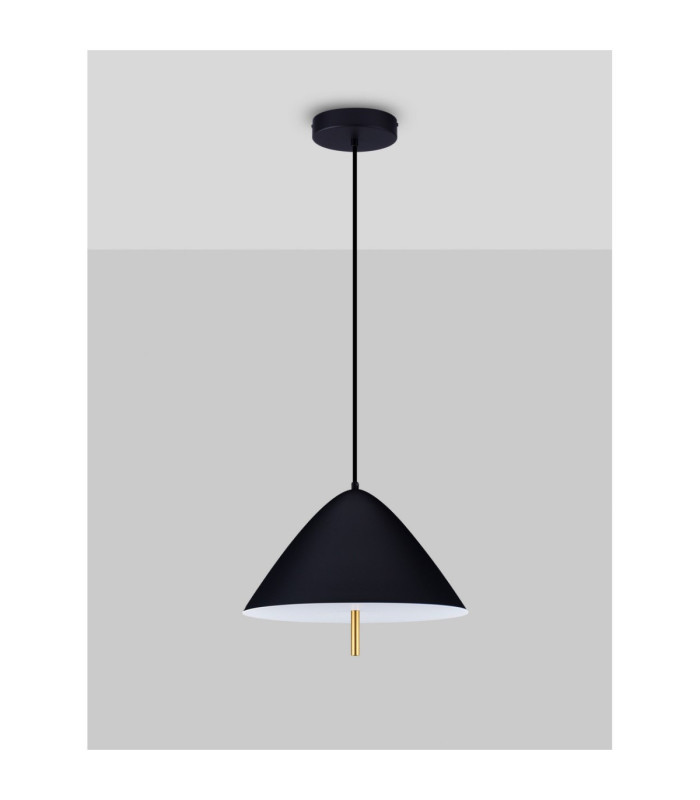 Oros Dome Pendant Ceiling Light Sandy Black LED 17W 917lm 3000K-3