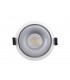 LED Recessed Round Downlight, White/Silver, 60 deg. Beam Angle, 840lm, 5000K, IP20, DRIVER NOT INC. - 7