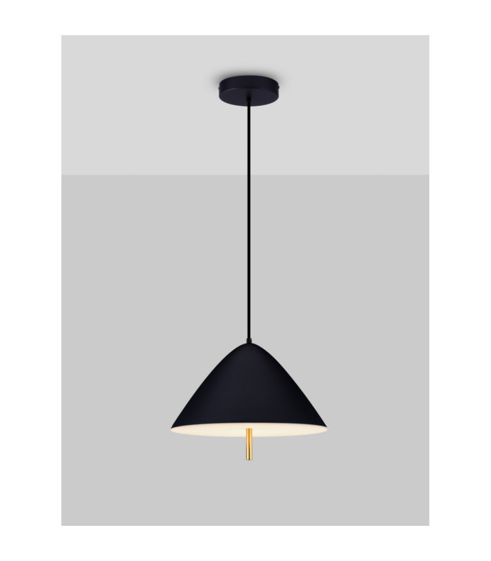 Oros Dome Pendant Ceiling Light Sandy Black LED 17W 917lm 3000K-4