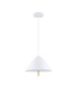 Oros Dome Pendant Ceiling Light White LED 17W 917lm 3000K-1
