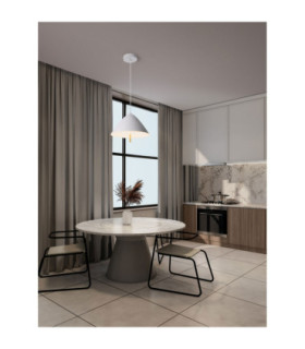 Oros Dome Pendant Ceiling Light White LED 17W 917lm 3000K-2