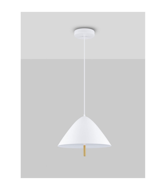 Oros Dome Pendant Ceiling Light White LED 17W 917lm 3000K-3