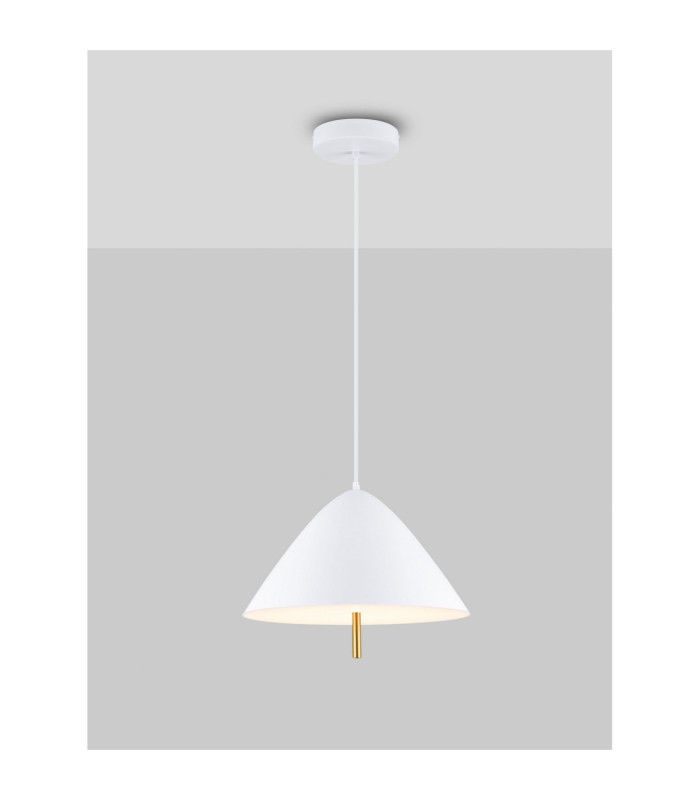 Oros Dome Pendant Ceiling Light White LED 17W 917lm 3000K-4