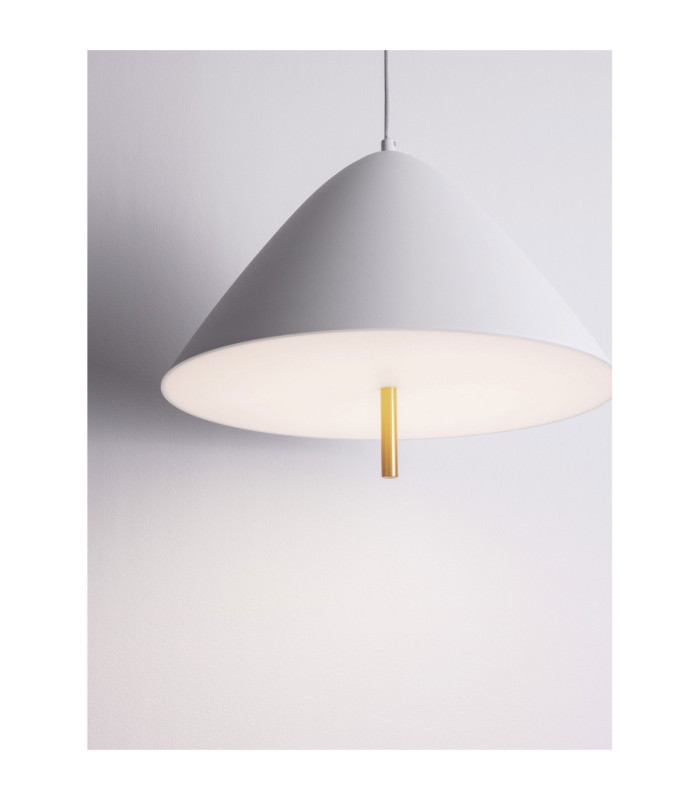 Oros Dome Pendant Ceiling Light White LED 17W 917lm 3000K-5