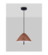 Oros Dome Pendant Ceiling Light Sandy Wooden Colour LED 17W 917lm 3000K-3
