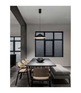 Lui Dome Pendant Ceiling Light Sandy Black LED 12W 767lm 3000K-2