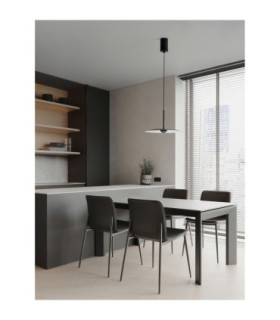 Mira Dome Pendant Ceiling Light Sandy Black LED 8W 580lm 3000K-2