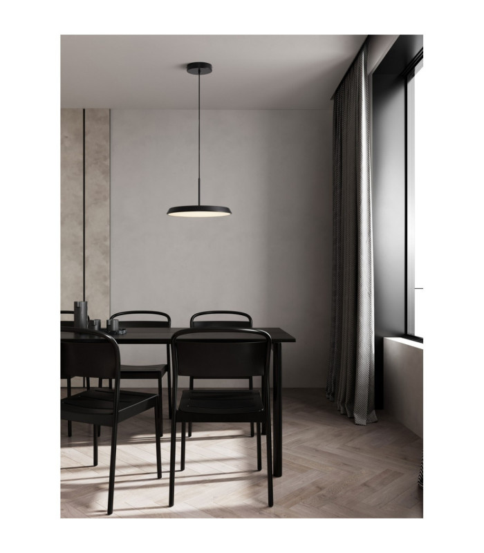 Ophelia Dome Pendant Ceiling Light Matt Black LED 27W 2205lm 3000K-2