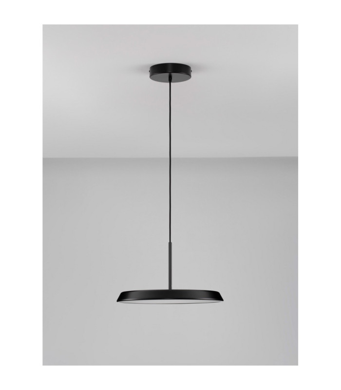 Ophelia Dome Pendant Ceiling Light Matt Black LED 27W 2205lm 3000K-3