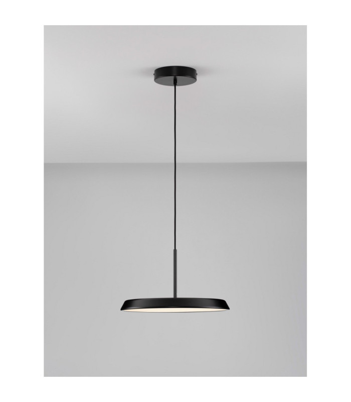 Ophelia Dome Pendant Ceiling Light Matt Black LED 27W 2205lm 3000K-4