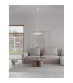 Ophelia Dome Pendant Ceiling Light Matt White LED 27W 2205lm 3000K-2