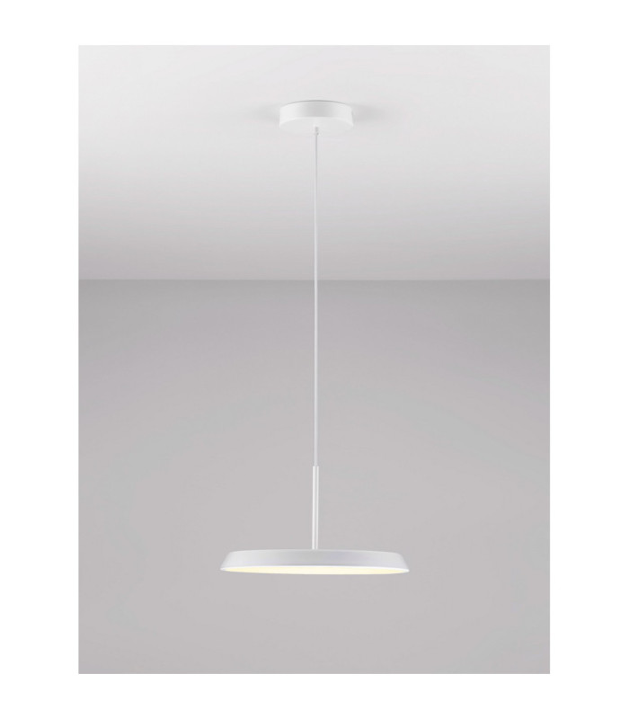 Ophelia Dome Pendant Ceiling Light Matt White LED 27W 2205lm 3000K-4