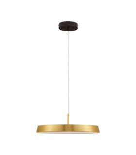 Vetro Integrated LED Pendant Ceiling Light Satin Gold LED 37W 2590lm 3000K-1