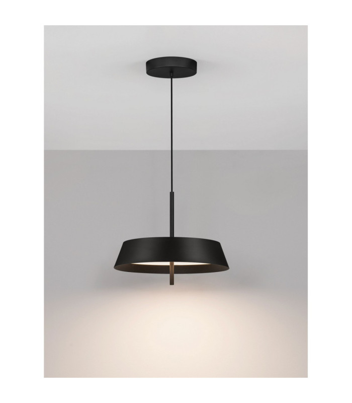 Velio Dome Pendant Ceiling Light Sandy Black Triac Dimmable LED 32W 2066lm 3000K-4