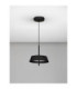 Velio Dome Pendant Ceiling Light Sandy Black Triac Dimmable LED 24W 1442lm 3000K-3
