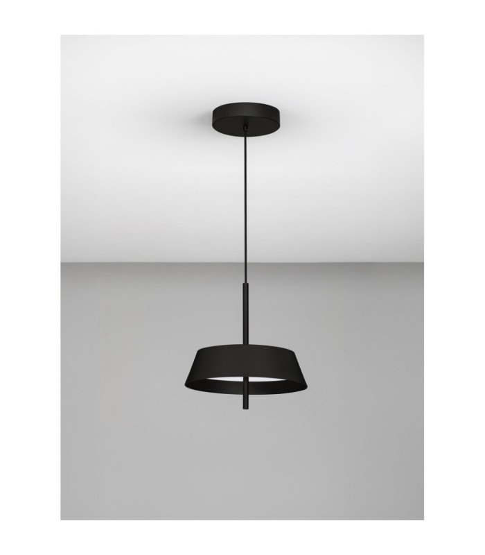 Velio Dome Pendant Ceiling Light Sandy Black Triac Dimmable LED 24W 1442lm 3000K-3