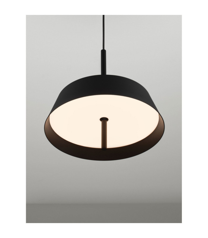 Velio Dome Pendant Ceiling Light Sandy Black Triac Dimmable LED 24W 1442lm 3000K-5