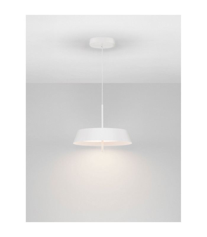 Velio Dome Pendant Ceiling Light Matt White Triac Dimmable LED 32W 2066lm 3000K-4