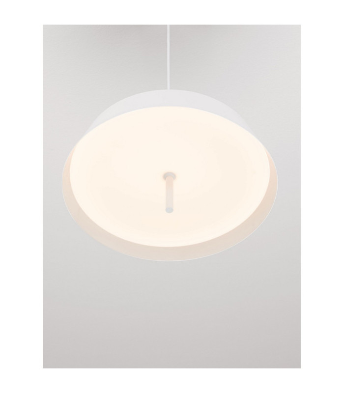 Velio Dome Pendant Ceiling Light Matt White Triac Dimmable LED 32W 2066lm 3000K-6