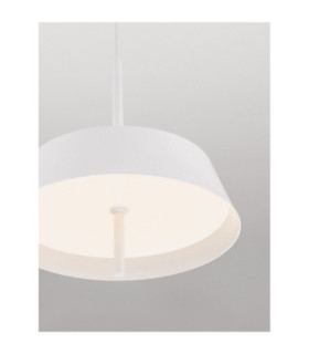 Velio Dome Pendant Ceiling Light Matt White Triac Dimmable LED 24W 1442lm 3000K-2