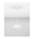 Velio Dome Pendant Ceiling Light Matt White Triac Dimmable LED 24W 1442lm 3000K-3