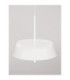 Velio Dome Pendant Ceiling Light Matt White Triac Dimmable LED 24W 1442lm 3000K-6