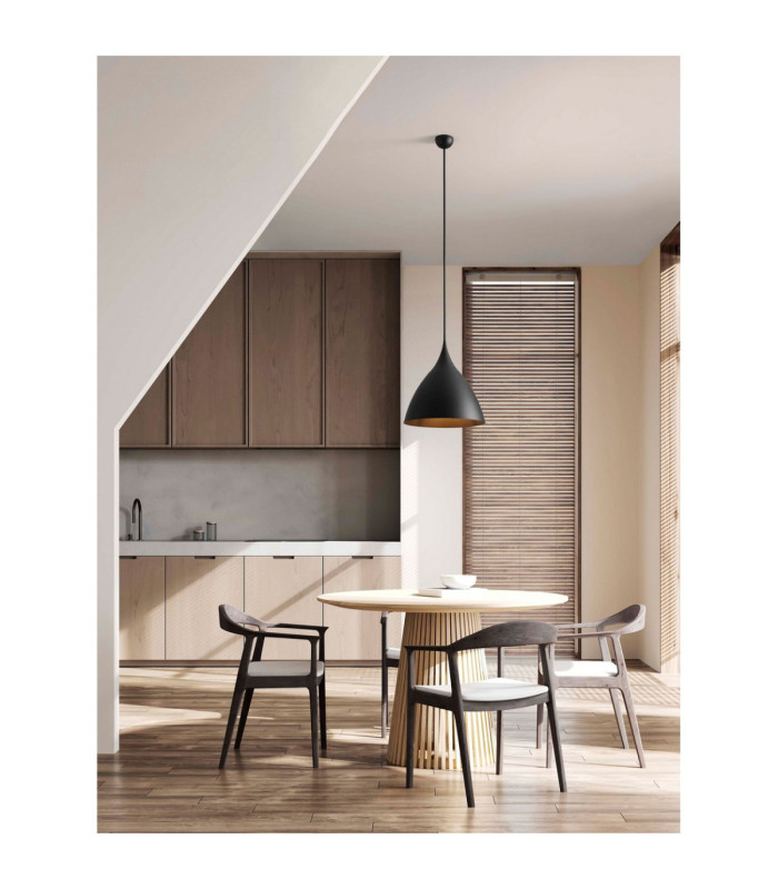 Syntopia Dome Pendant Ceiling Light Sandy Black E27 1x12W-2