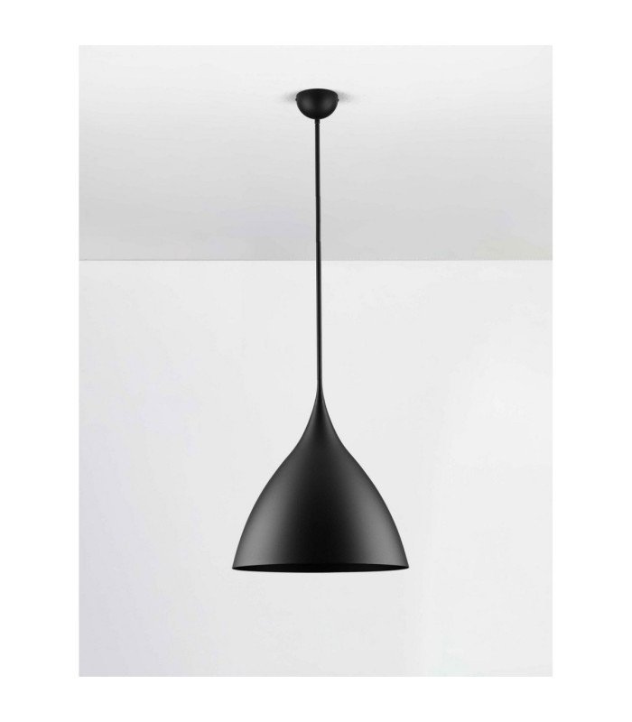 Syntopia Dome Pendant Ceiling Light Sandy Black E27 1x12W-3