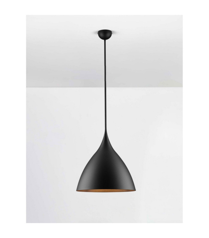 Syntopia Dome Pendant Ceiling Light Sandy Black E27 1x12W-4