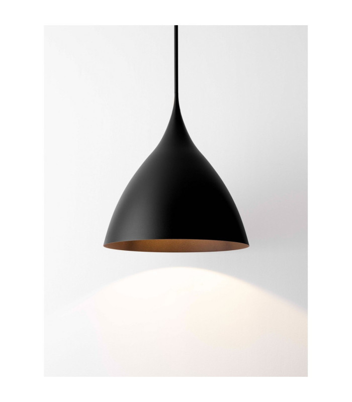 Syntopia Dome Pendant Ceiling Light Sandy Black E27 1x12W-6