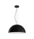 Tholos 70cm Dome Pendant Ceiling Light Sandy Black Matt White E27 3x12W-1
