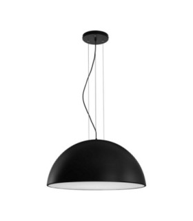 Tholos 70cm Dome Pendant Ceiling Light Sandy Black Matt White E27 3x12W-1