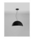 Tholos 70cm Dome Pendant Ceiling Light Sandy Black Matt White E27 3x12W-3