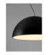 Tholos 70cm Dome Pendant Ceiling Light Sandy Black Matt White E27 3x12W-5