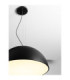 Tholos 70cm Dome Pendant Ceiling Light Sandy Black Matt White E27 3x12W-6