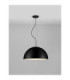 Tholos 60cm Dome Pendant Ceiling Light Sandy Black Matt White E27 3x12W-4