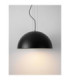 Tholos 60cm Dome Pendant Ceiling Light Sandy Black Matt White E27 3x12W-5